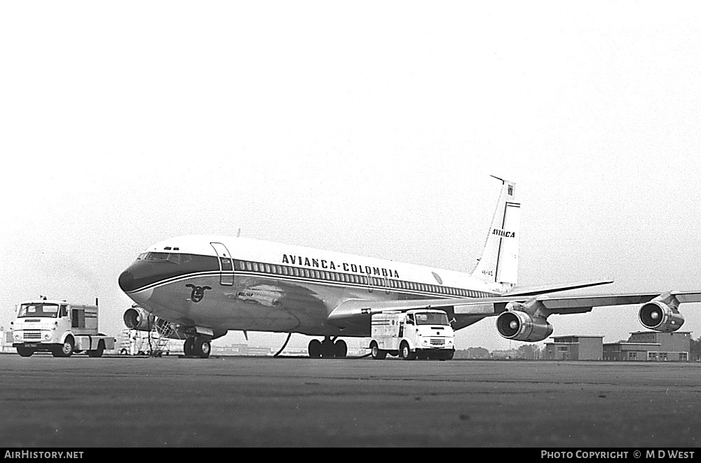 Aircraft Photo of HK-1410 | Boeing 707-359B | Avianca | AirHistory.net #97549