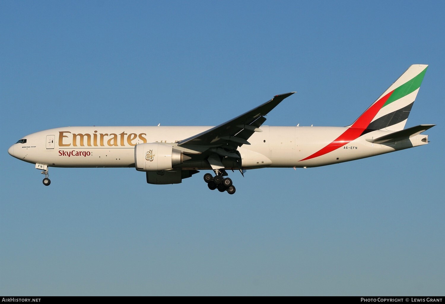 Aircraft Photo of A6-EFN | Boeing 777-F1H | Emirates SkyCargo | AirHistory.net #97618