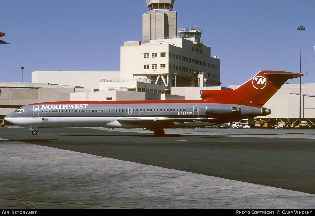 Aircraft Photo of N722RW | Boeing 727-2M7/Adv | Northwest Airlines | AirHistory.net #97639
