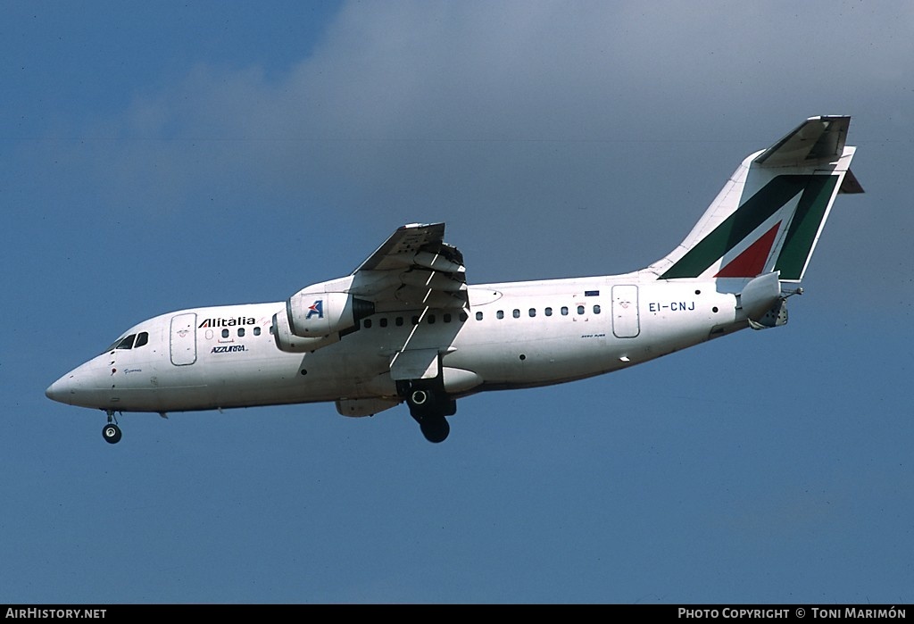 Aircraft Photo of EI-CNJ | British Aerospace Avro 146-RJ85 | Alitalia Express | AirHistory.net #97654