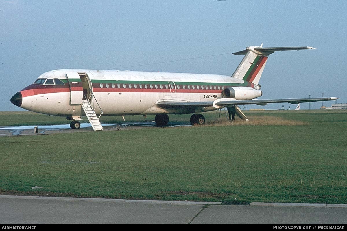Aircraft Photo of A4O-BB | BAC 111-409AY One-Eleven | AirHistory.net #97669