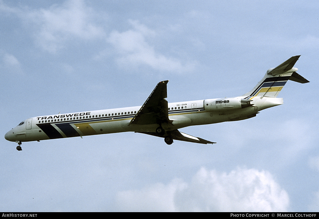 Aircraft Photo of SE-DHN | McDonnell Douglas MD-83 (DC-9-83) | Transwede Airways | AirHistory.net #97698