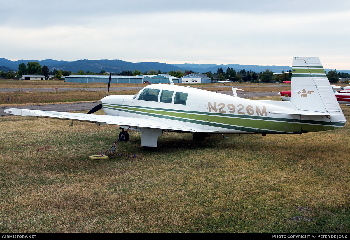 Aircraft Photo of N2926M | Mooney M-20F Executive 21 | AirHistory.net #97705