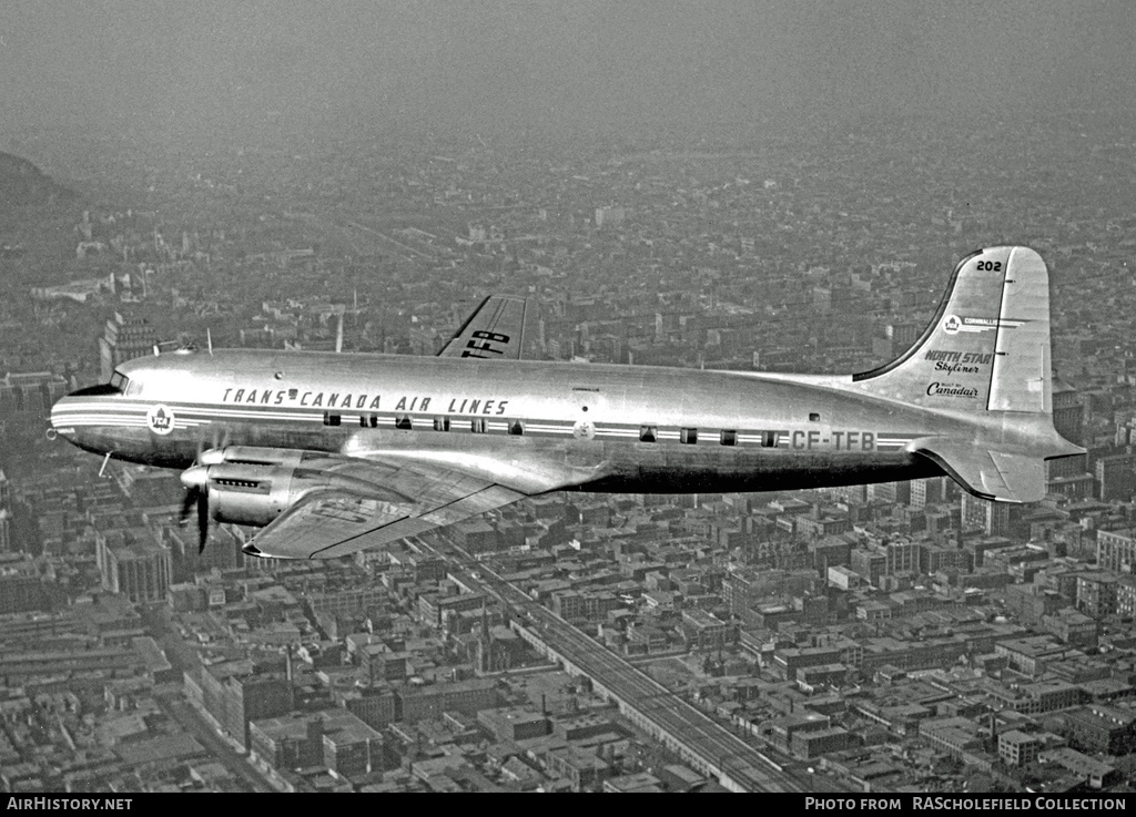 Aircraft Photo of CF-TFB | Canadair DC-4M-2/4 North Star M2-4 (CL-2) | Trans-Canada Air Lines - TCA | AirHistory.net #97711
