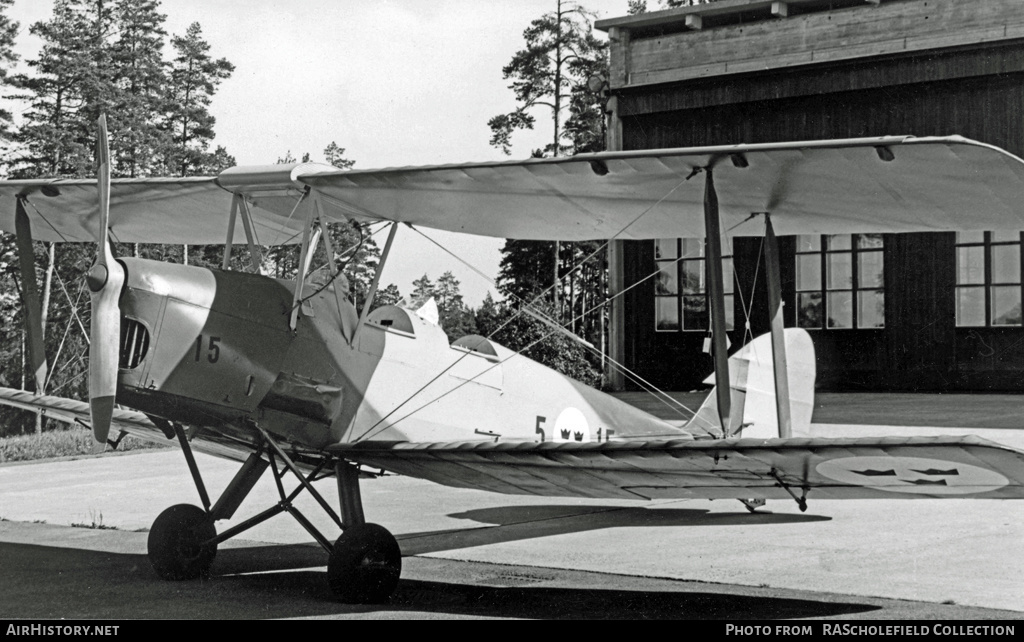 Aircraft Photo of 515 | De Havilland Sk11A Tiger Moth | Sweden - Air Force | AirHistory.net #97713