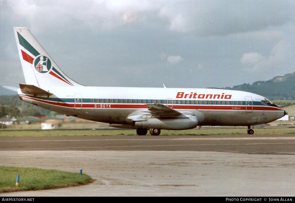 Aircraft Photo of G-BGYK | Boeing 737-204/Adv | Britannia Airways | AirHistory.net #97795