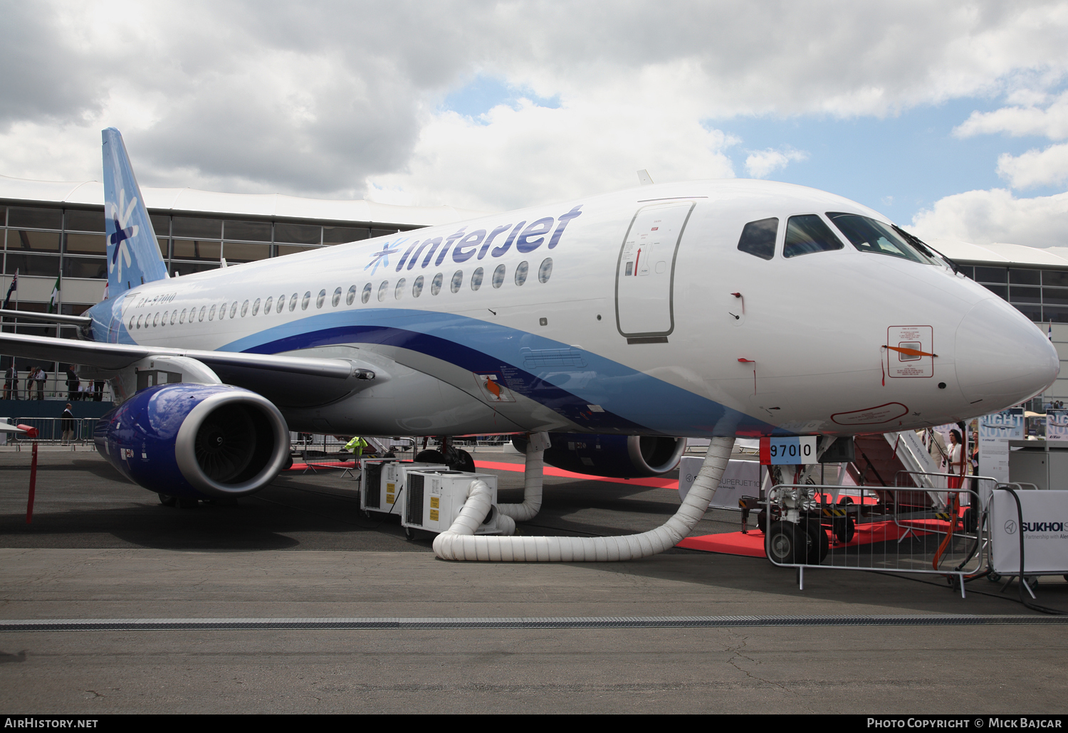 Aircraft Photo of RA-97010 | Sukhoi SSJ-100-95B Superjet 100 (RRJ-95B) | Interjet | AirHistory.net #97799