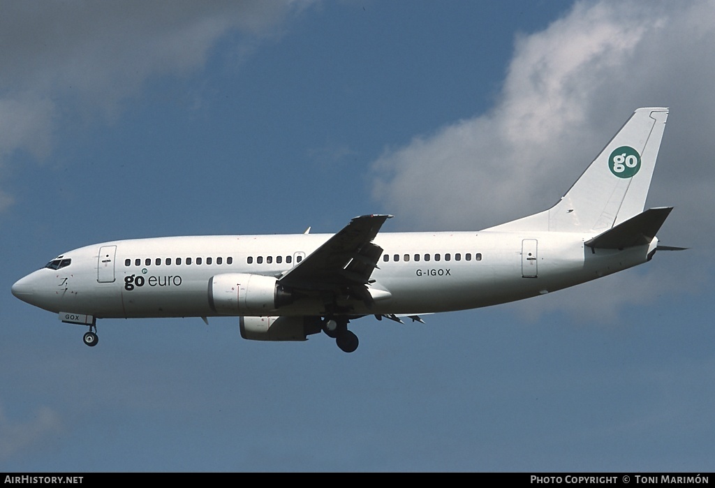 Aircraft Photo of G-IGOX | Boeing 737-3L9 | Go Fly | AirHistory.net #97814