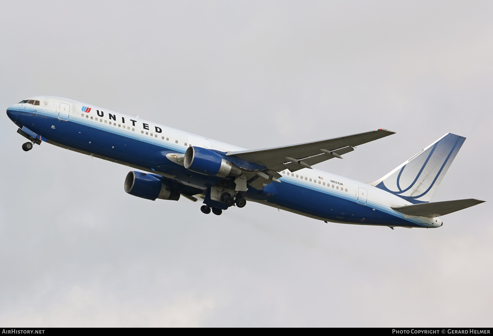 Aircraft Photo of N651UA | Boeing 767-322/ER | United Airlines | AirHistory.net #97867