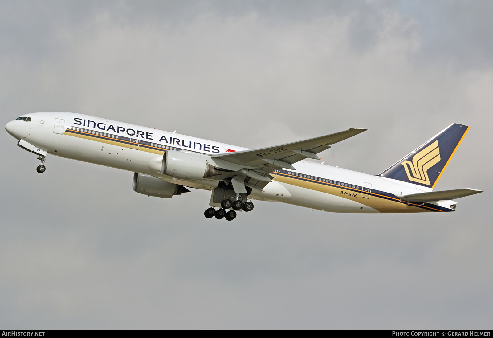 Aircraft Photo of 9V-SVK | Boeing 777-212/ER | Singapore Airlines | AirHistory.net #97897