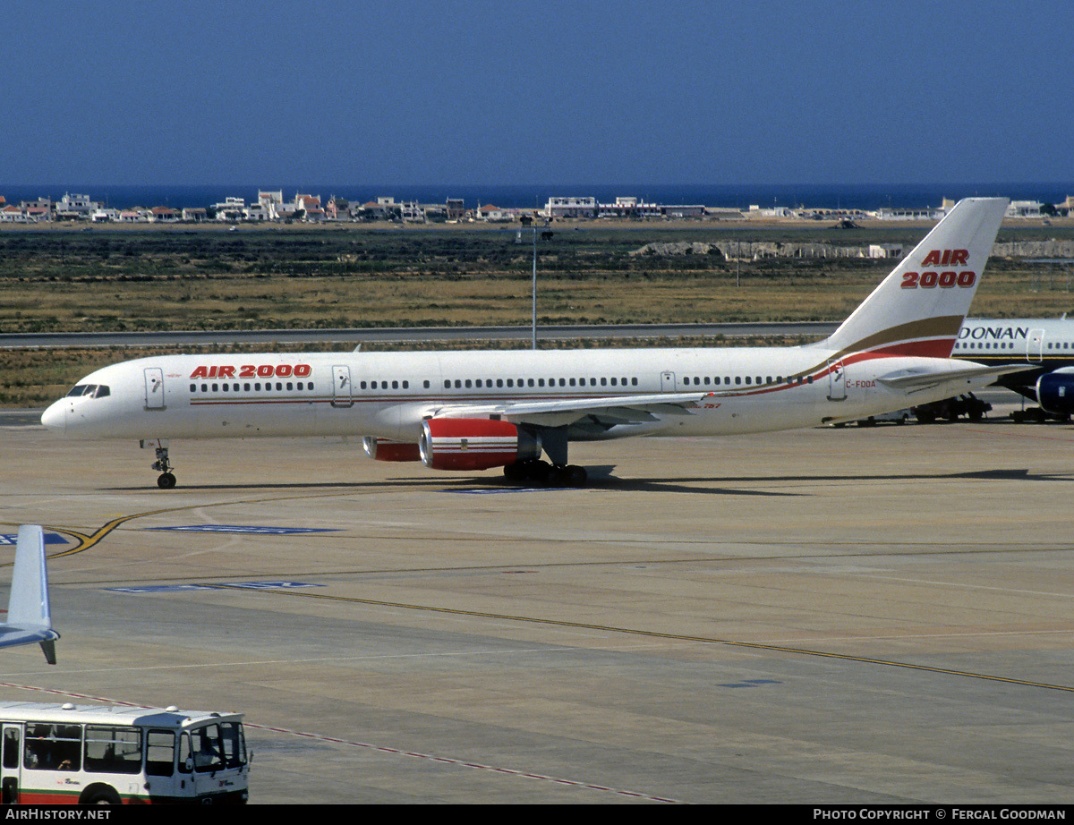 Aircraft Photo of C-FOOA | Boeing 757-28A | Air 2000 | AirHistory.net #97952