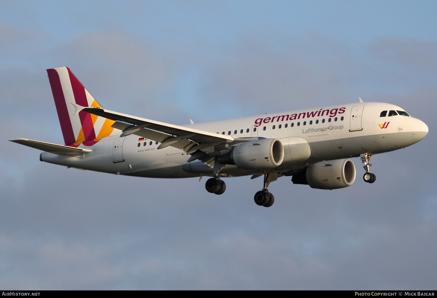 Aircraft Photo of D-AKNQ | Airbus A319-112 | Germanwings | AirHistory.net #97958