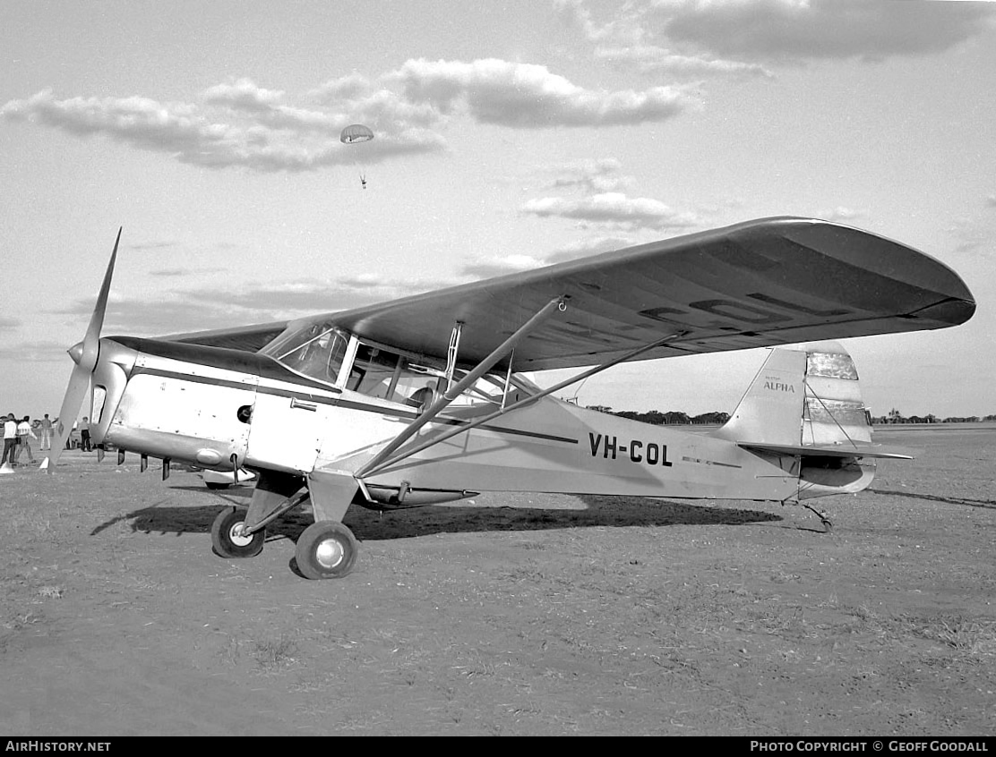 Aircraft Photo of VH-COL | Auster J-1N Alpha | AirHistory.net #97969