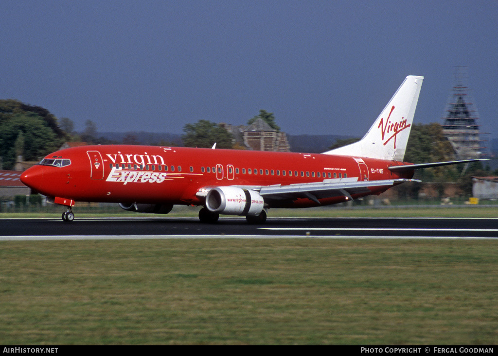 Aircraft Photo of EI-TVB | Boeing 737-43Q | Virgin Express | AirHistory.net #97975