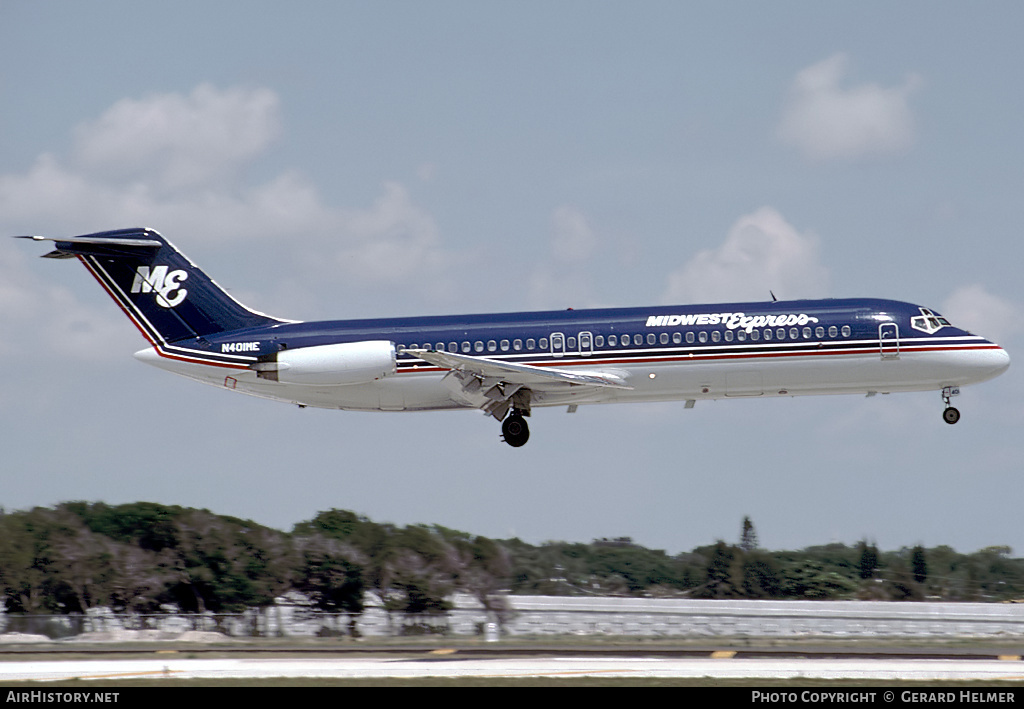 Aircraft Photo of N401ME | McDonnell Douglas DC-9-32 | Midwest Express Airlines | AirHistory.net #97993