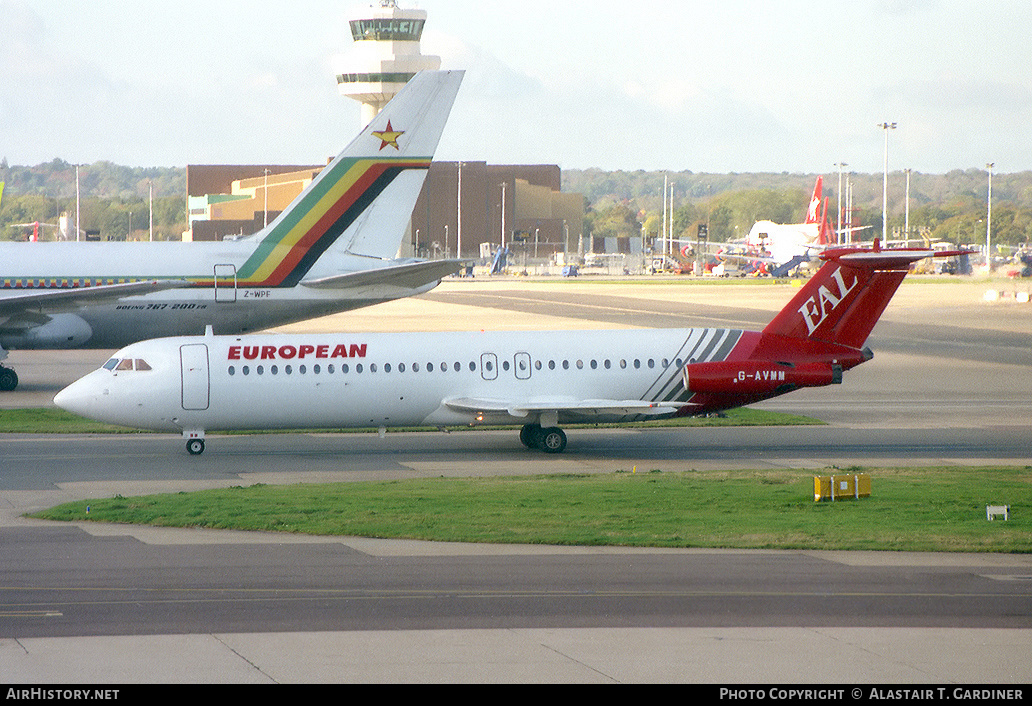 Aircraft Photo of G-AVMM | BAC 111-510ED One-Eleven | European Aircharter - EAL/EAC | AirHistory.net #98006