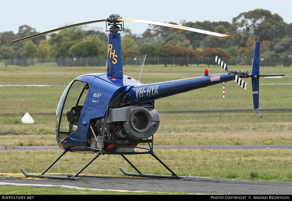 Aircraft Photo of VH-HYA | Robinson R-22 Beta II | PHS - Professional Helicopter Services | AirHistory.net #98016