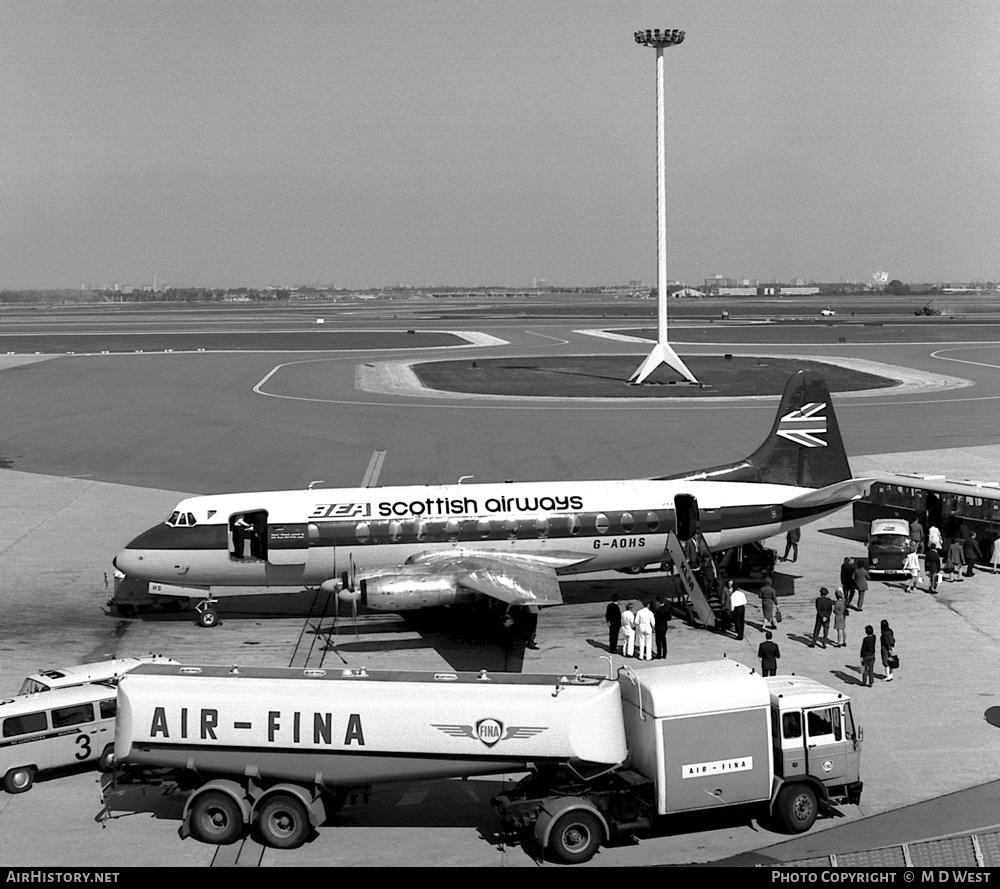 Aircraft Photo of G-AOHS | Vickers 802 Viscount | BEA - British European Airways | AirHistory.net #98020