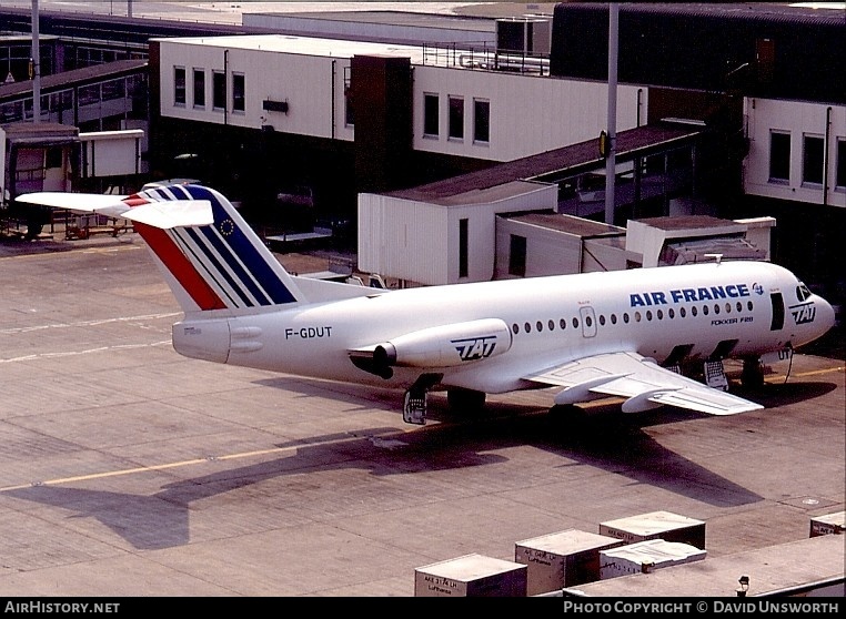 Aircraft Photo of F-GDUT | Fokker F28-2000 Fellowship | Air France | AirHistory.net #98035