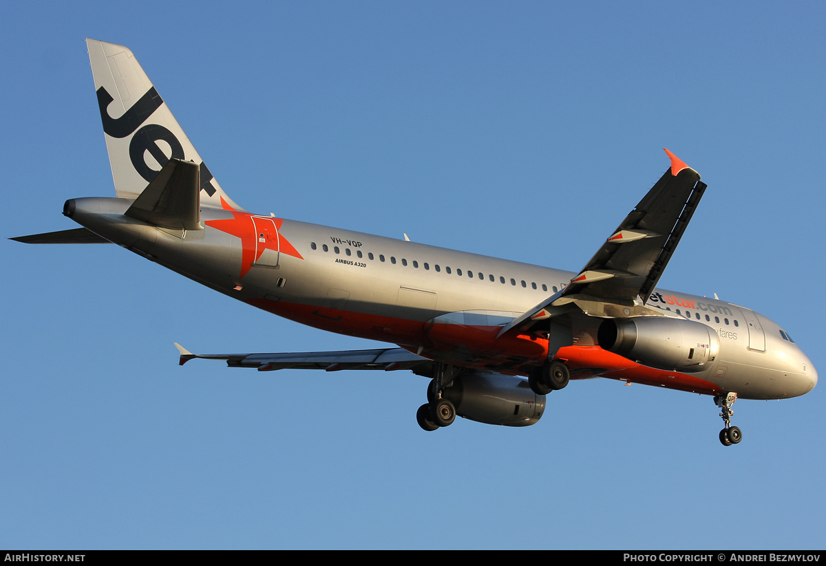 Aircraft Photo of VH-VQP | Airbus A320-232 | Jetstar Airways | AirHistory.net #98047
