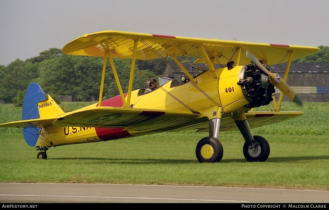 Aircraft Photo of N65565 | Boeing N2S-3 Kaydet (B75N1) | USA - Navy | AirHistory.net #98099