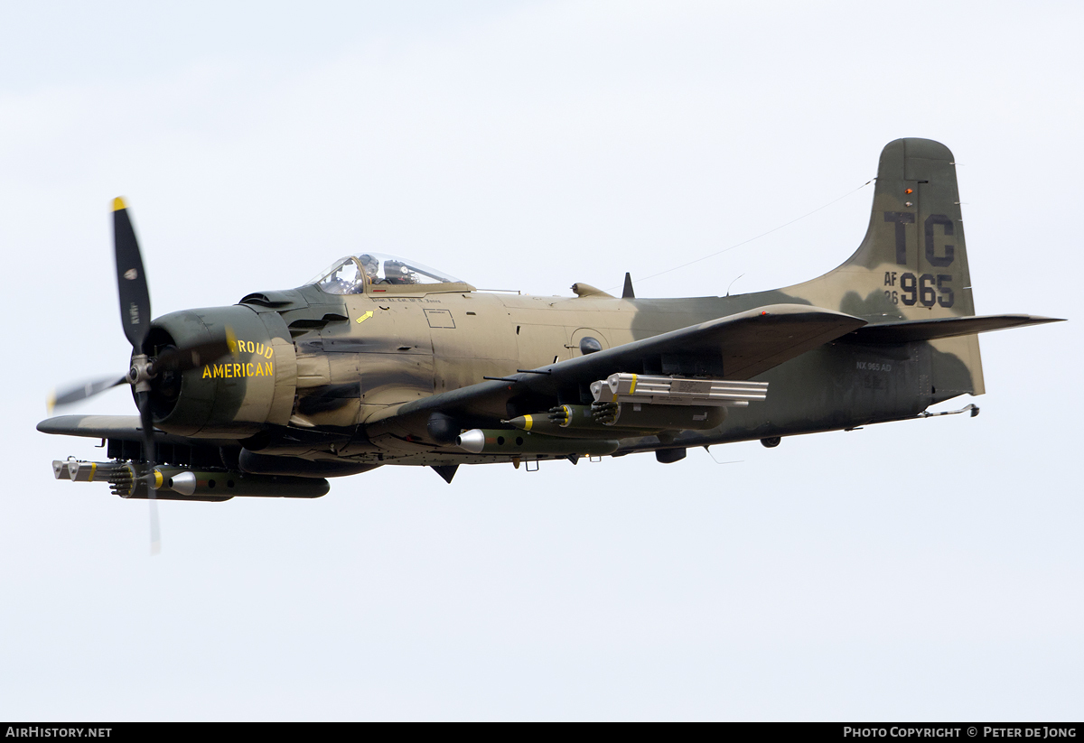 Aircraft Photo of N965AD / NX965AD / AF26-965 | Douglas A-1D Skyraider (AD-4NA) | USA - Air Force | AirHistory.net #98251