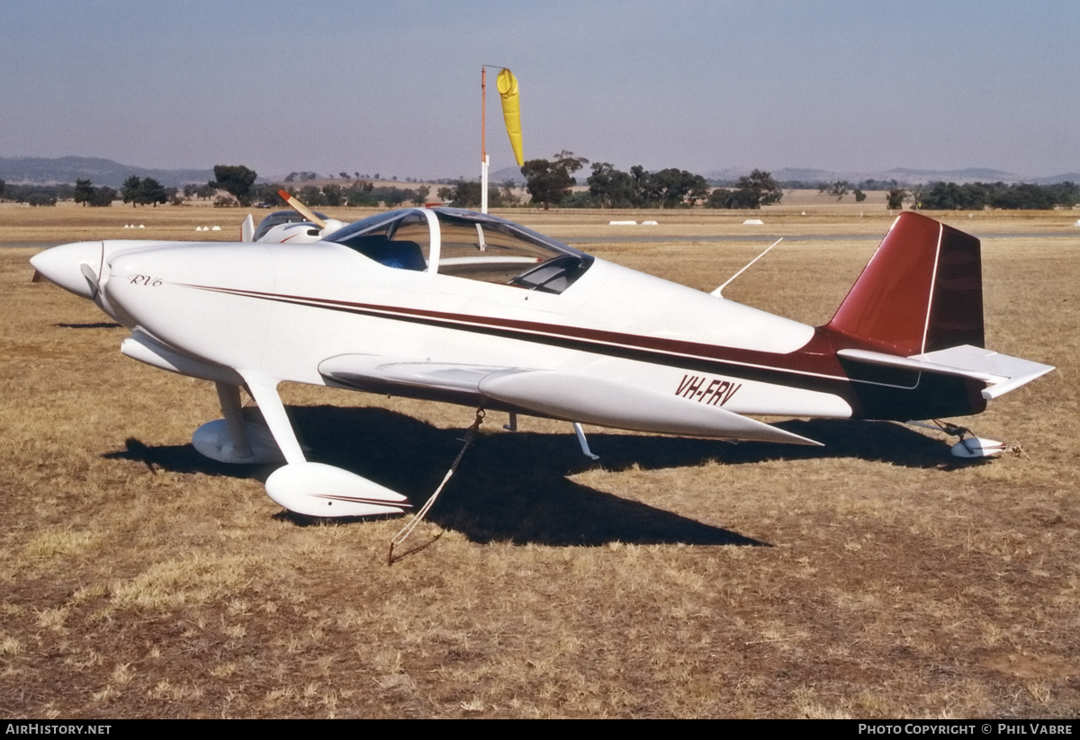 Aircraft Photo of VH-FRV | Van's RV-6 | AirHistory.net #98252