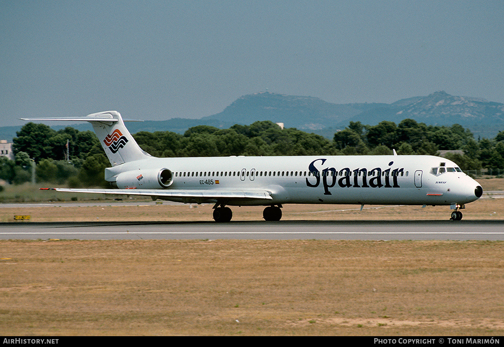 Aircraft Photo of EC-485 | McDonnell Douglas MD-83 (DC-9-83) | Spanair | AirHistory.net #98285