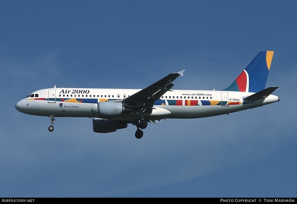 Aircraft Photo of G-OOAS | Airbus A320-214 | Air 2000 | AirHistory.net #98287