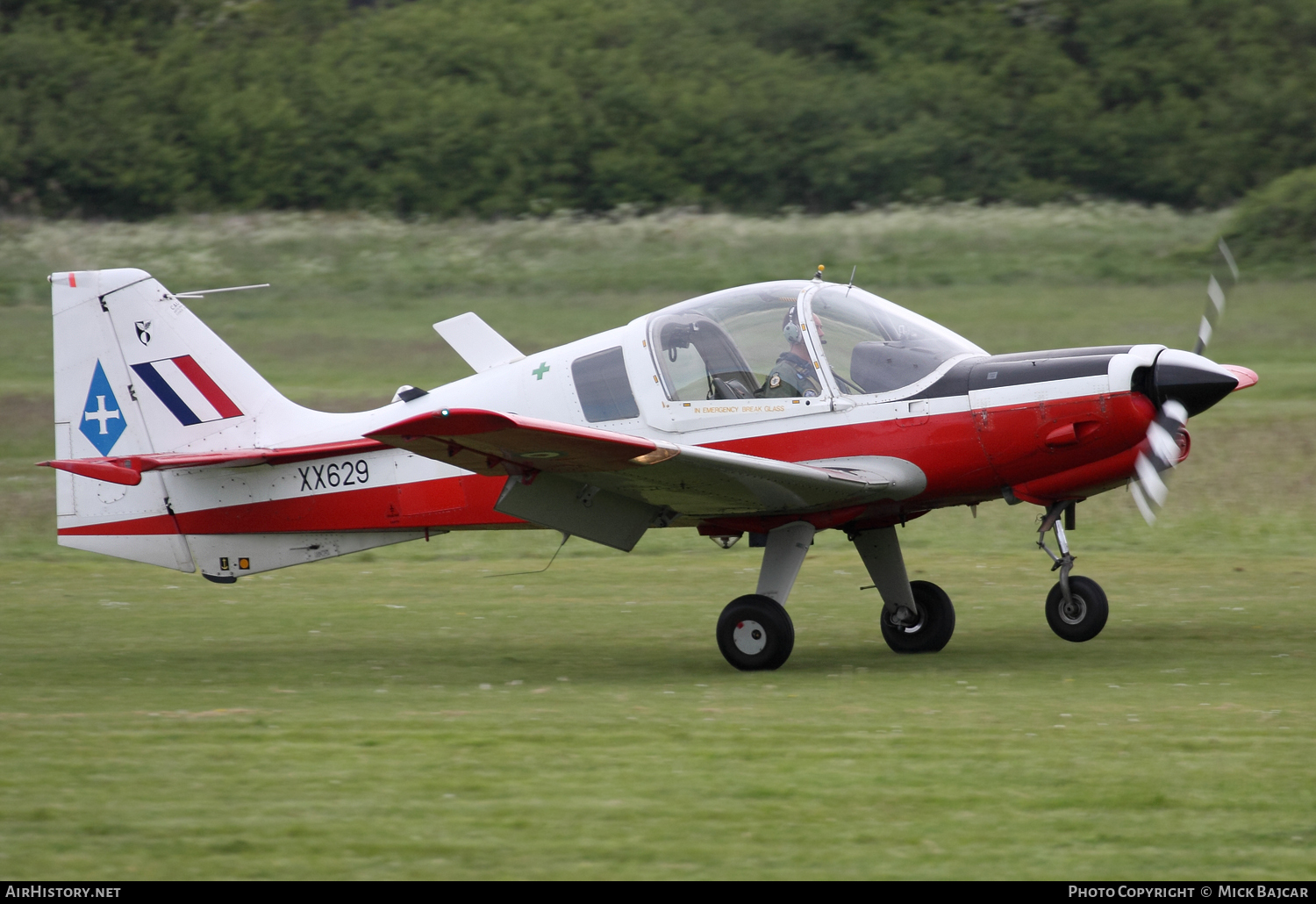 Aircraft Photo of G-BZXZ / XX629 | Scottish Aviation Bulldog 120/121 | UK - Air Force | AirHistory.net #98328