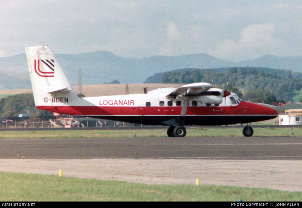 Aircraft Photo of G-BGEN | De Havilland Canada DHC-6-300 Twin Otter | Loganair | AirHistory.net #98356