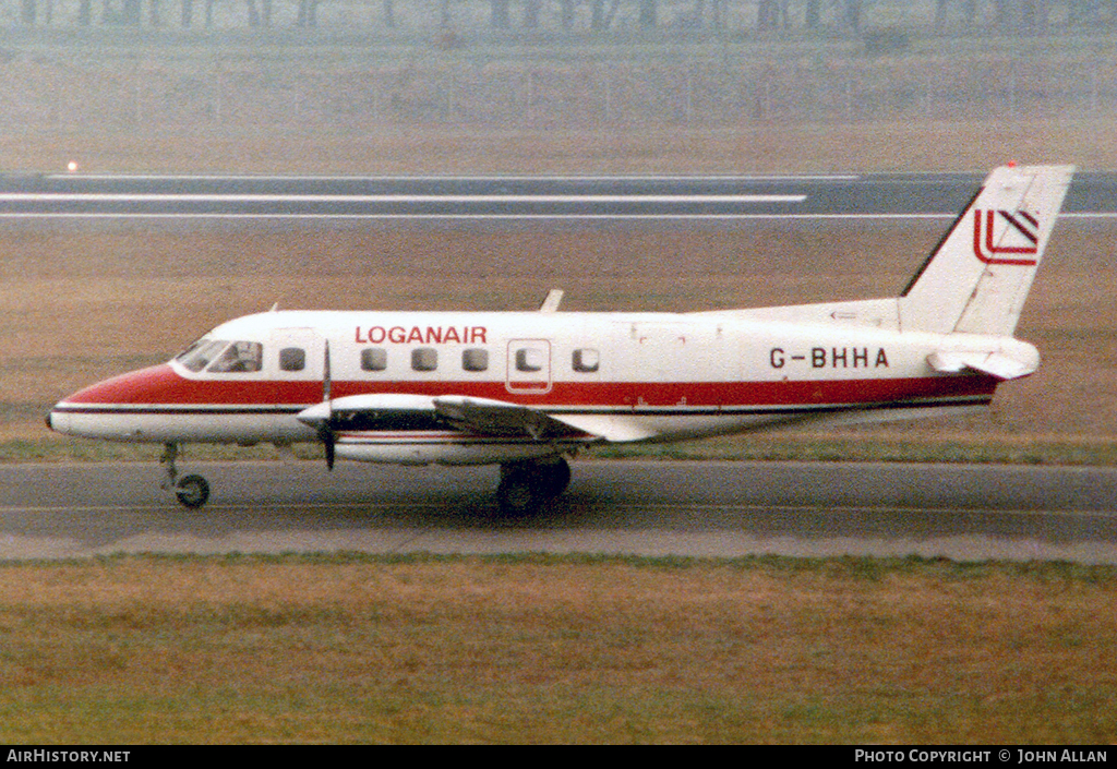 Aircraft Photo of G-BHHA | Embraer EMB-110P1 Bandeirante | Loganair | AirHistory.net #98374