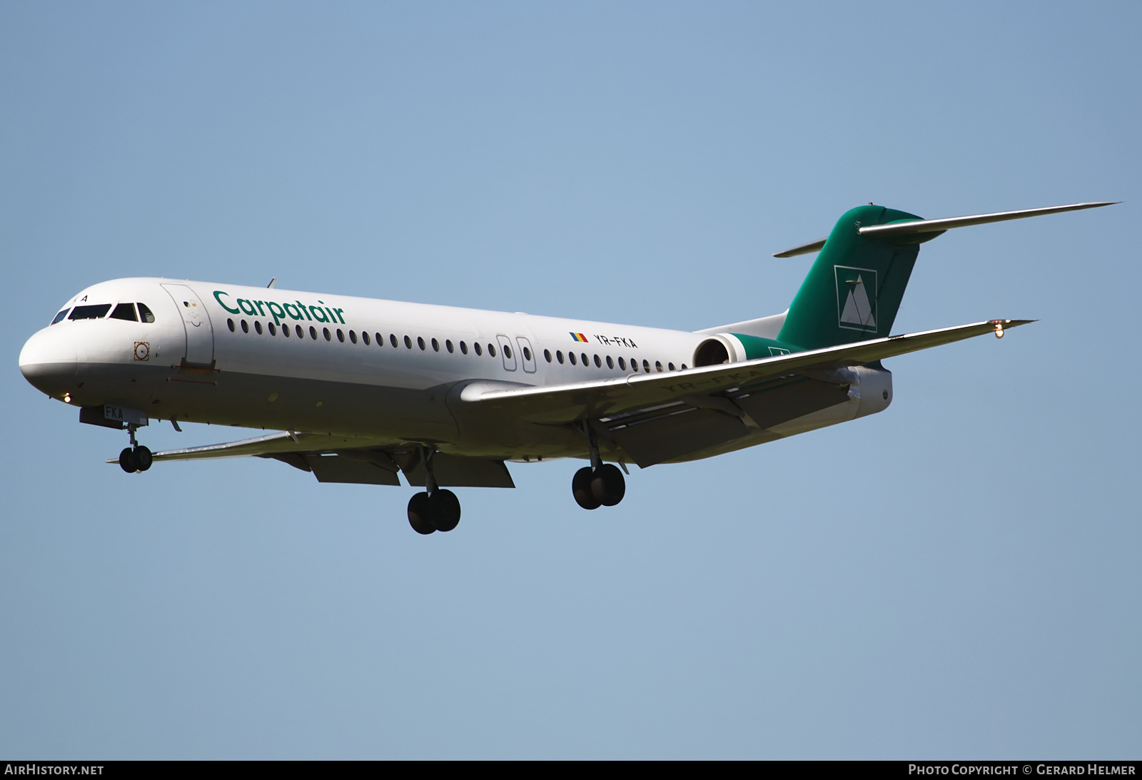 Aircraft Photo of YR-FKA | Fokker 100 (F28-0100) | Carpatair | AirHistory.net #98469