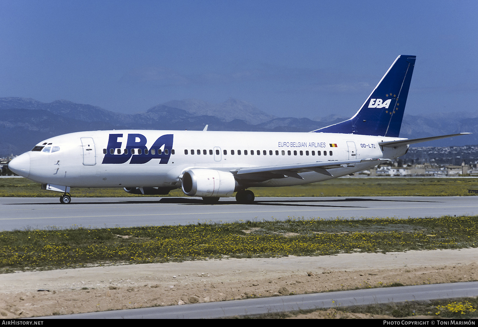 Aircraft Photo of OO-LTL | Boeing 737-3M8 | EBA - Eurobelgian Airlines | AirHistory.net #98483
