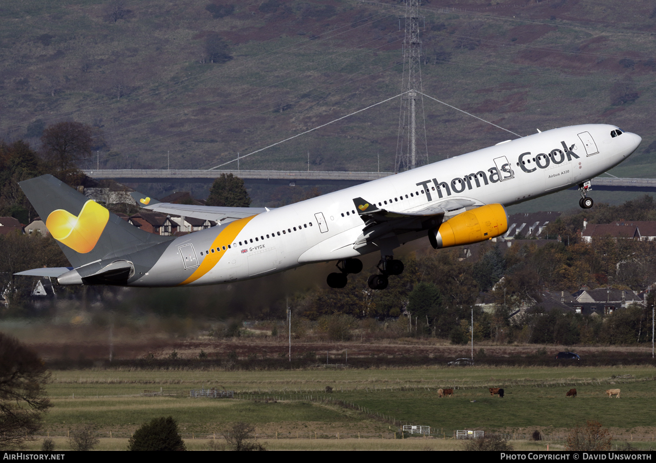 Aircraft Photo of G-VYGK | Airbus A330-243 | Thomas Cook Airlines | AirHistory.net #98491