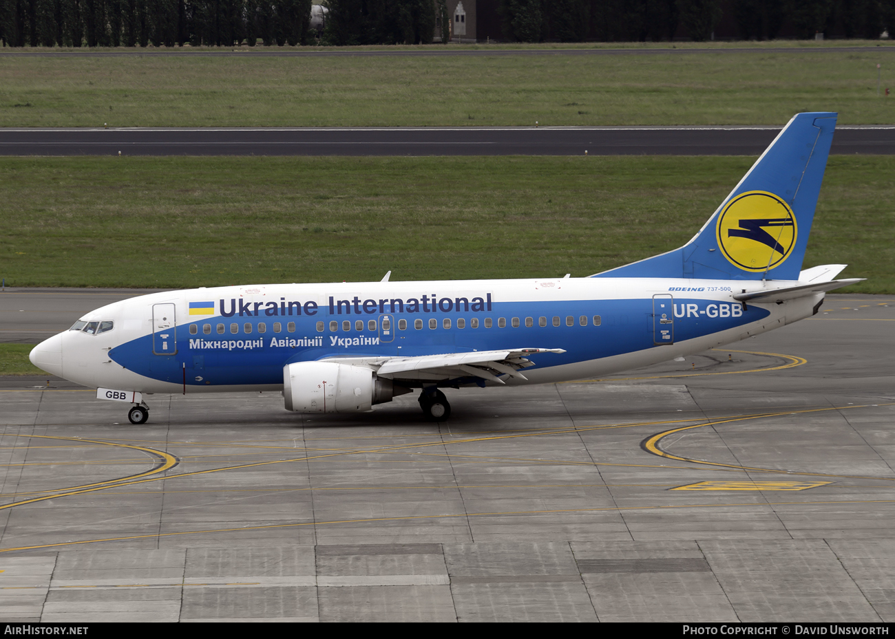 Aircraft Photo of UR-GBB | Boeing 737-5L9 | Ukraine International Airlines | AirHistory.net #98503