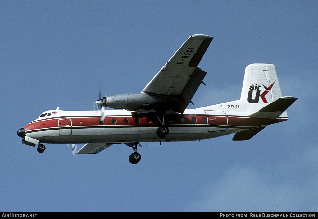 Aircraft Photo of G-BBXI | Handley Page HPR-7 Herald 203 | Air UK | AirHistory.net #98555