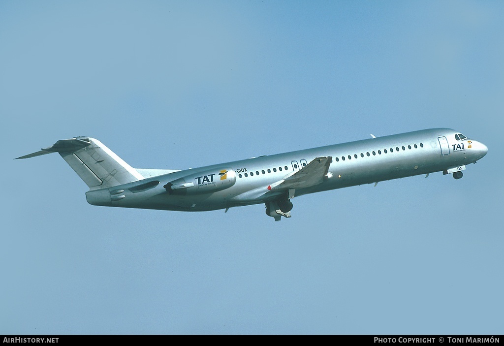 Aircraft Photo of F-GIOX | Fokker 100 (F28-0100) | TAT European Airlines | AirHistory.net #98643
