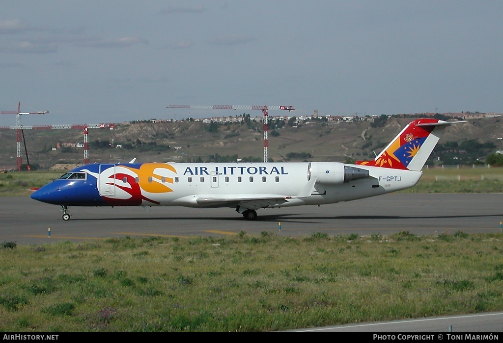 Aircraft Photo of F-GPTJ | Bombardier CRJ-100ER (CL-600-2B19) | Air Littoral | AirHistory.net #98645