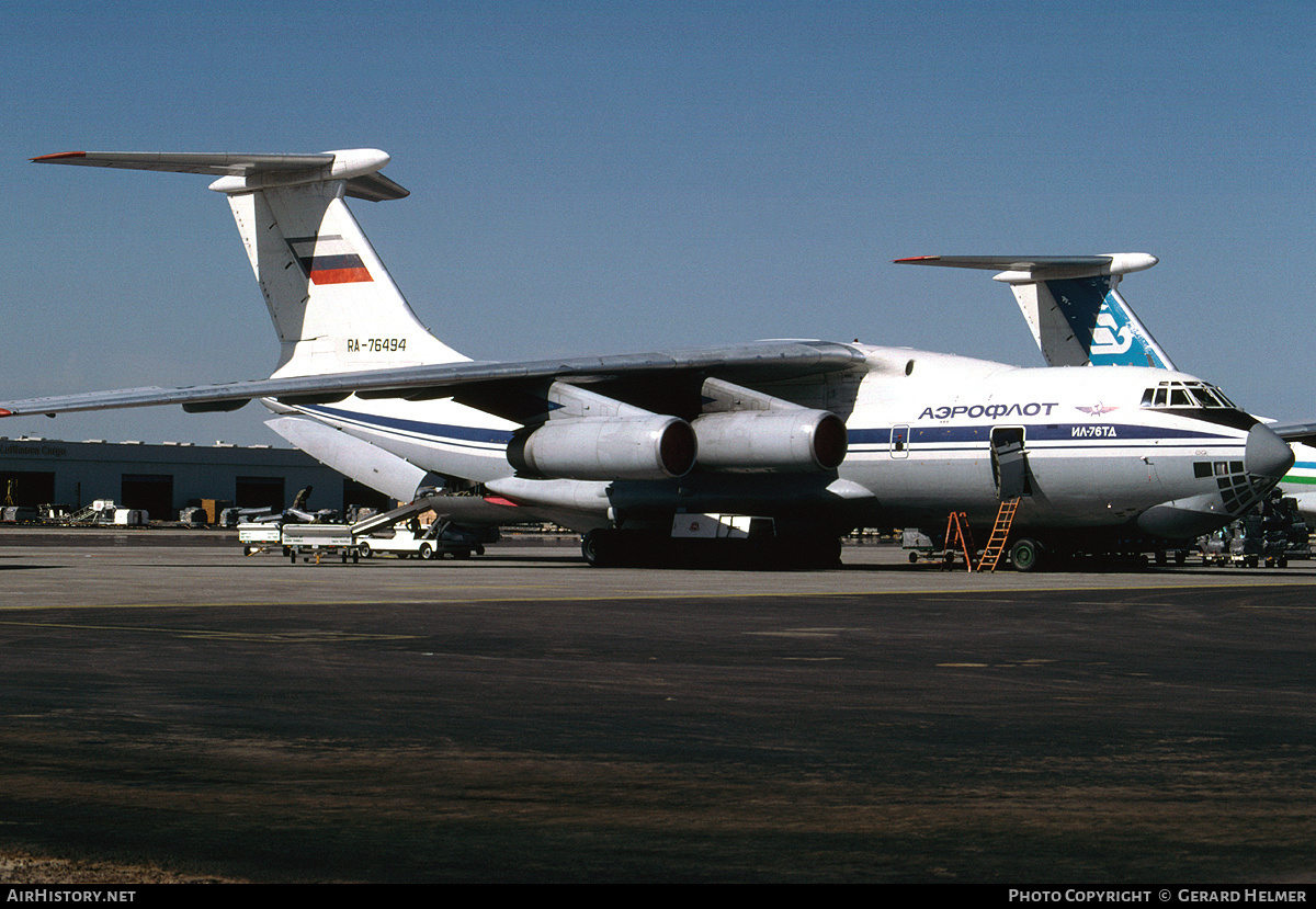Aircraft Photo of RA-76494 | Ilyushin Il-76TD | Aeroflot | AirHistory.net #98695