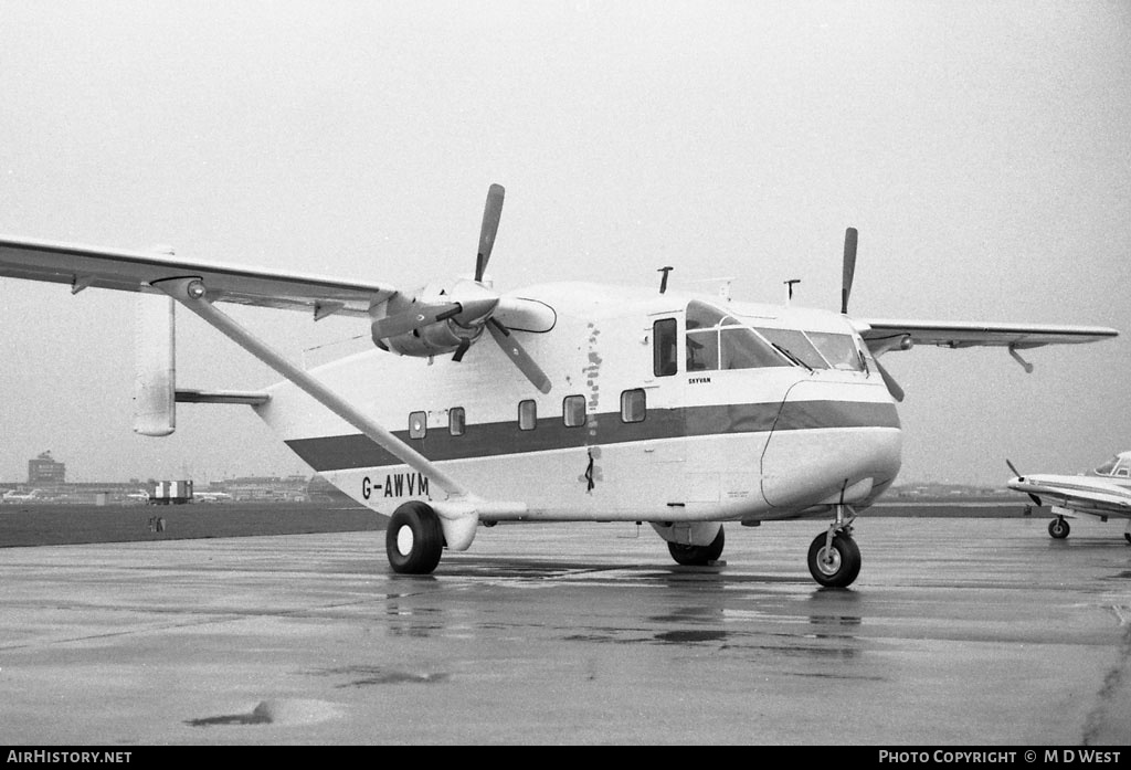 Aircraft Photo of G-AWVM | Short SC.7 Skyvan 3-200 | AirHistory.net #98710