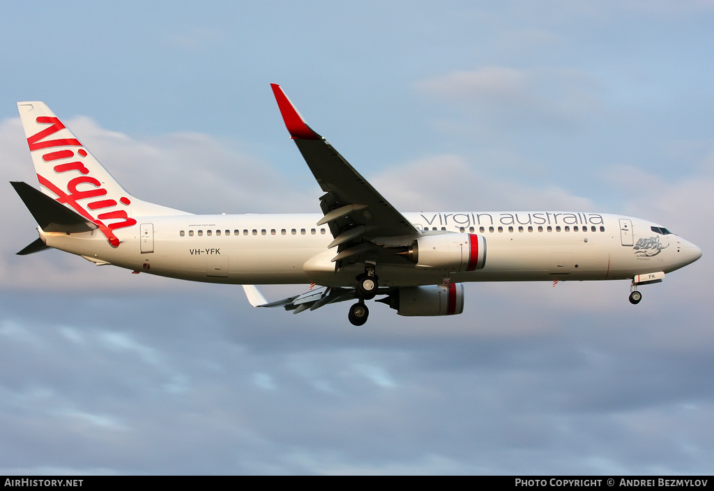 Aircraft Photo of VH-YFK | Boeing 737-8FE | Virgin Australia Airlines | AirHistory.net #98725