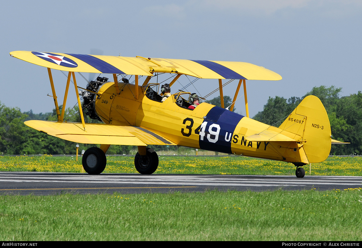 Aircraft Photo of N54087 | Stearman N2S-1 Kaydet (A75N1) | USA - Navy | AirHistory.net #98757