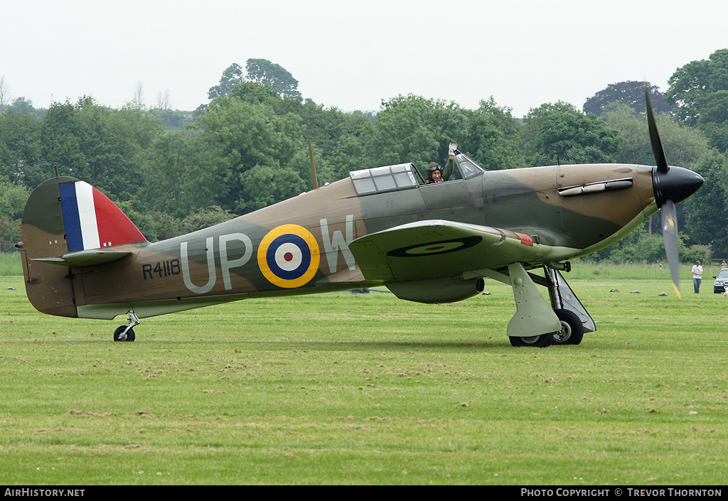 Aircraft Photo of G-HUPW / R4118 | Hawker Hurricane Mk1 | UK - Air Force | AirHistory.net #98763