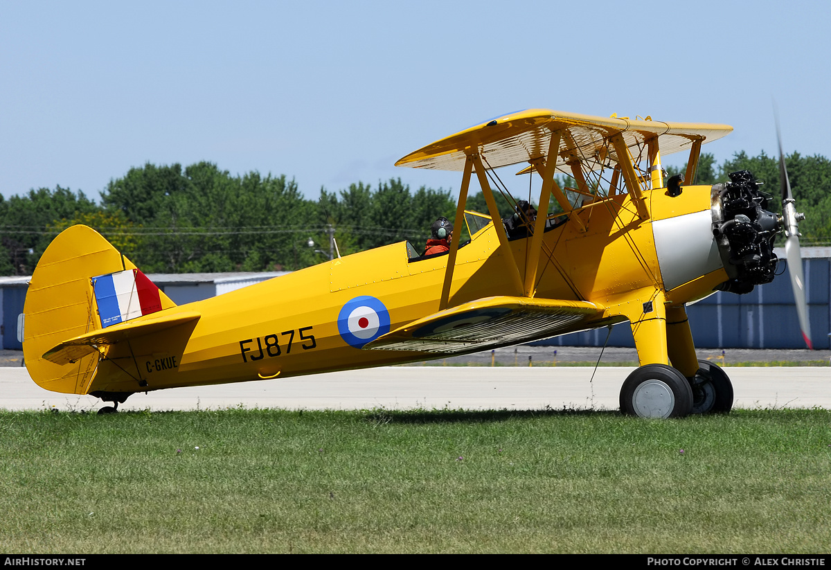 Aircraft Photo of C-GKUE / FJ875 | Boeing N2S-3 Kaydet (B75N1) | AirHistory.net #98808