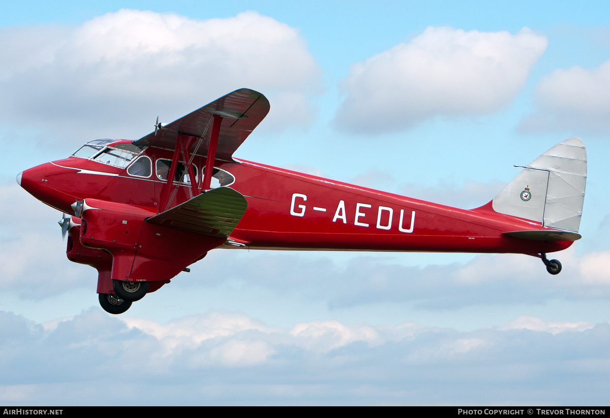 Aircraft Photo of G-AEDU | De Havilland D.H. 90A Dragonfly | AirHistory.net #98824