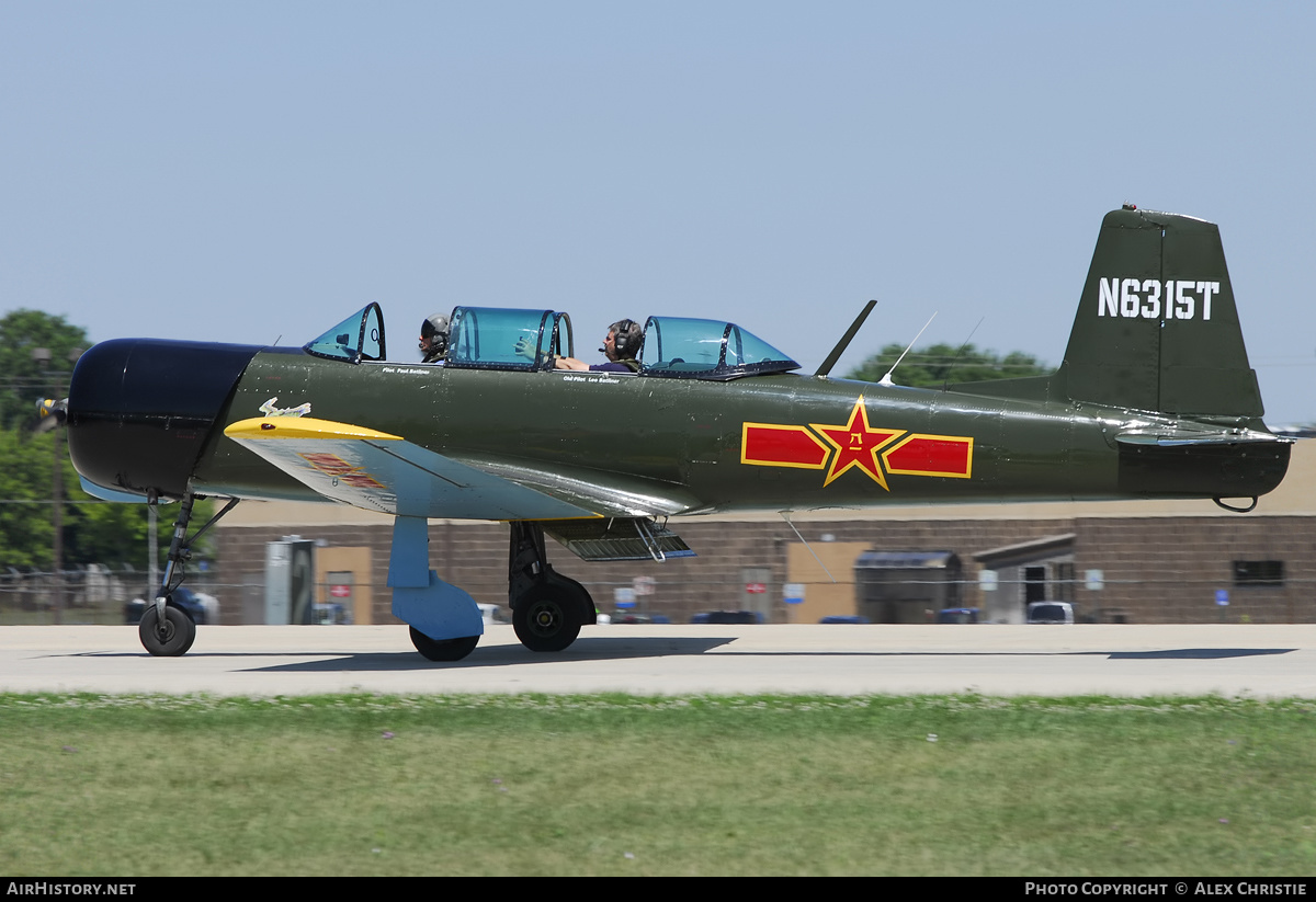 Aircraft Photo of N6315T | Nanchang CJ-6A | China - Air Force | AirHistory.net #98834