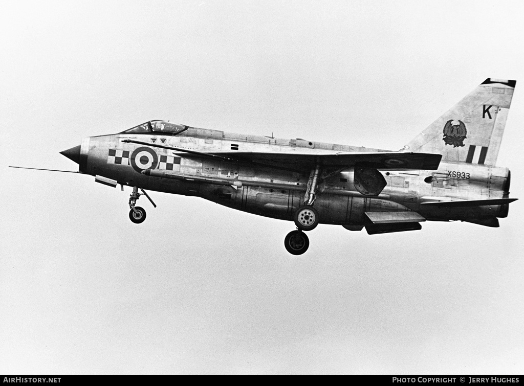 Aircraft Photo of XS933 | English Electric Lightning F6 | UK - Air Force | AirHistory.net #98841