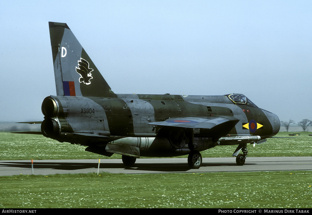 Aircraft Photo of XS904 | English Electric Lightning F6 | UK - Air Force | AirHistory.net #98884