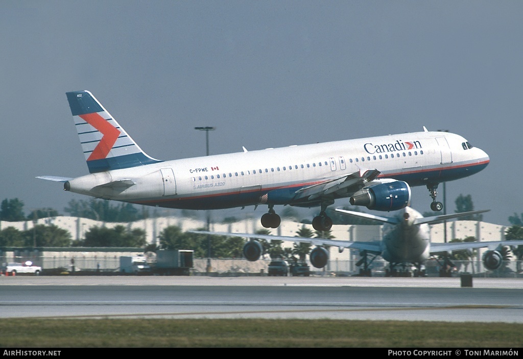 Aircraft Photo of C-FPWE | Airbus A320-211 | Canadian Airlines | AirHistory.net #98893